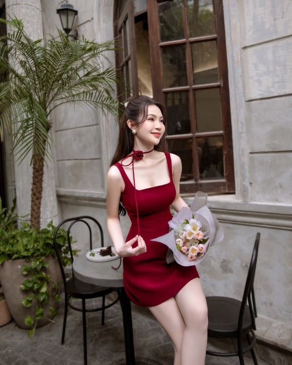 Marrin Dress - Đầm Hai Dây Phom Dáng Ôm Chữ A Cá Tính